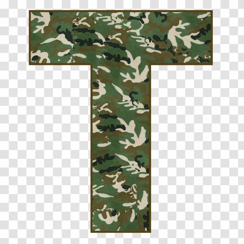 Letter Military Camouflage Alphabet - Soldier - CAMOUFLAGE Transparent PNG