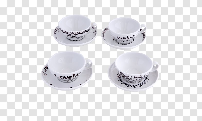 Coffee Cup Product Design Saucer Silver - Material - CHINESE INK WASH Transparent PNG