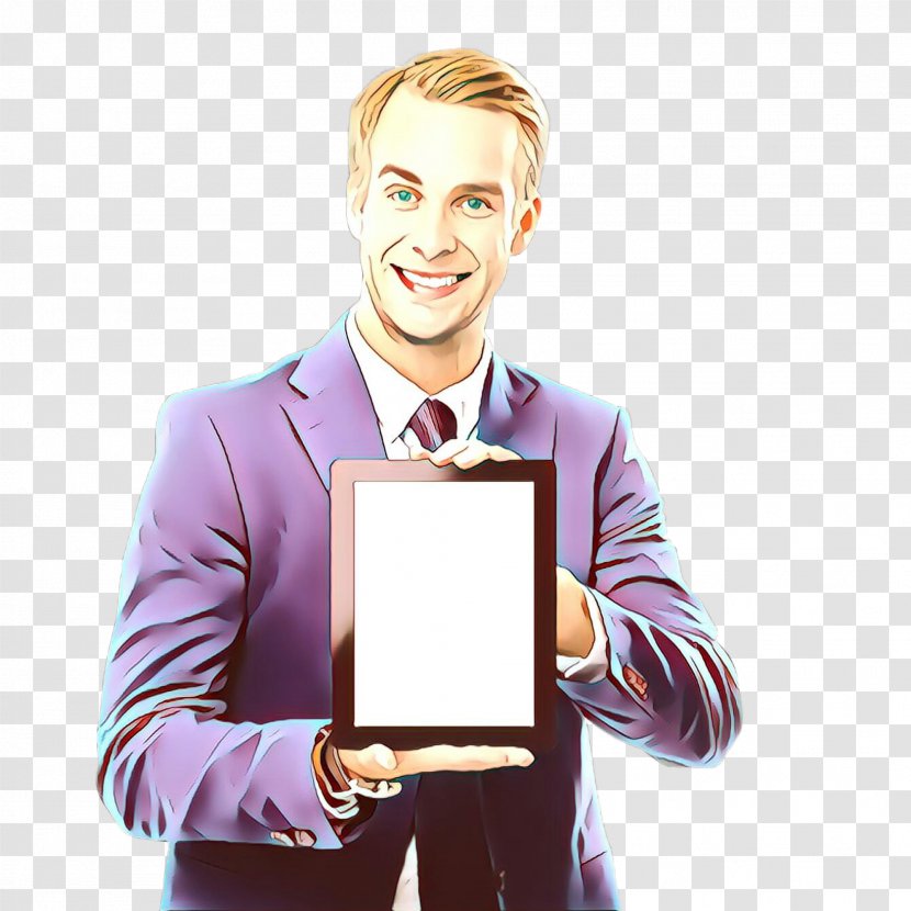 Technology Gadget Tablet Computer Businessperson White-collar Worker - Gesture - Formal Wear Transparent PNG