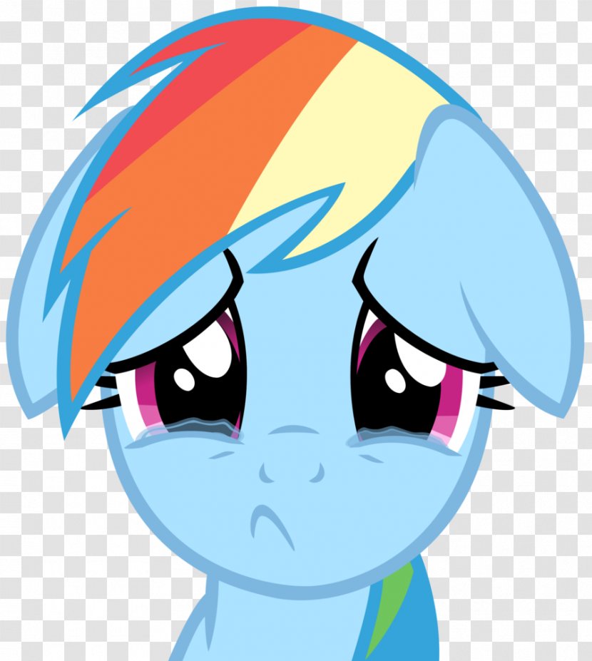 Rainbow Dash Sadness Crying Applejack Clip Art - Watercolor - Emoji Transparent PNG