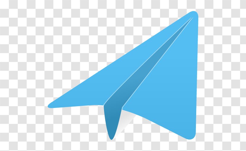 Triangle Sky Aqua Wing - Airplane - Paper Plane Transparent PNG