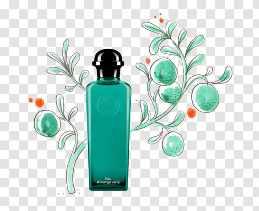 Mandarin Orange Lemon Eau Dorange Verte Perfume Hermxe8s - Green Transparent PNG