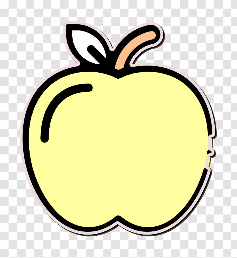 Summer Food And Drinks Icon Apple Icon Fruit Icon Transparent PNG