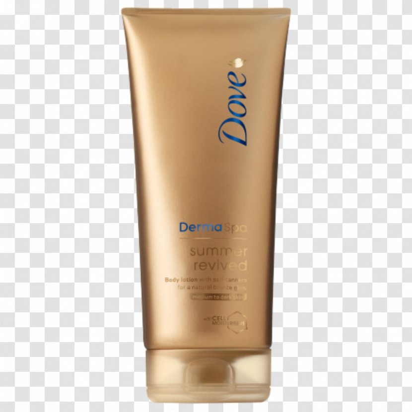 Dove DermaSpa Summer Revived Body Lotion Sunscreen Sun Tanning - Indoor - Teksture Transparent PNG
