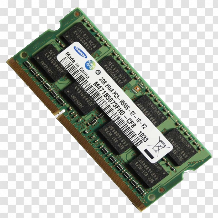 Laptop DDR3 SDRAM SO-DIMM Computer Memory - Microcontroller Transparent PNG