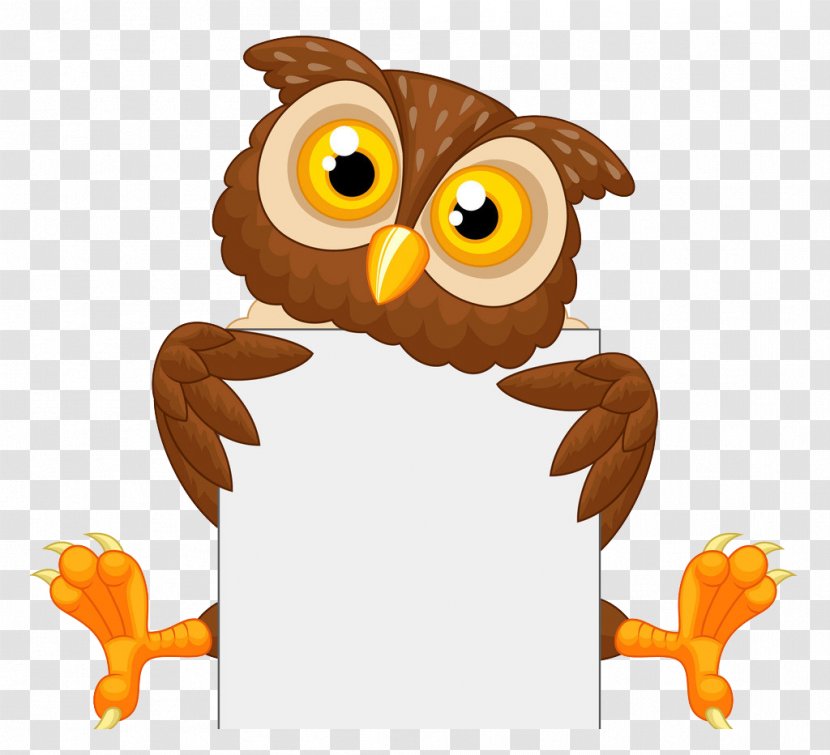Owl Royalty-free Cartoon Illustration - Bird Transparent PNG
