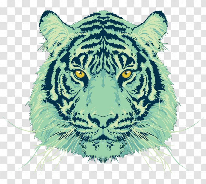 Tiger Pop Art Drawing - Work Of Transparent PNG