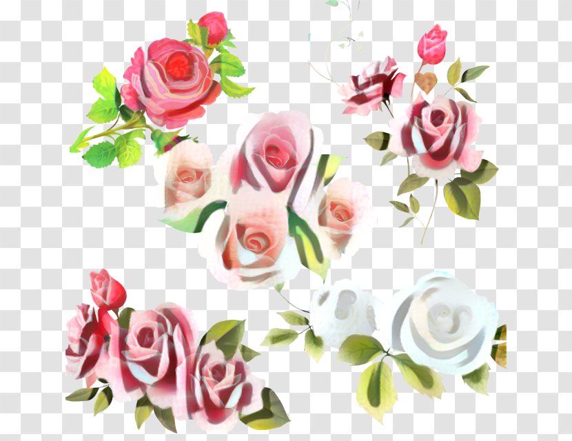 Pink Flower Cartoon - Pnk - Hybrid Tea Rose Order Transparent PNG