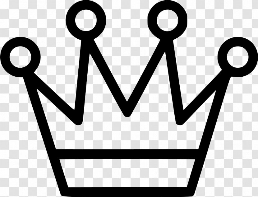 Icon - Black And White - Crown Transparent PNG
