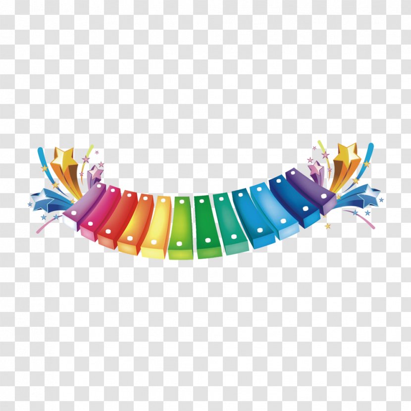 Piano Musical Keyboard - Yellow - Color Transparent PNG