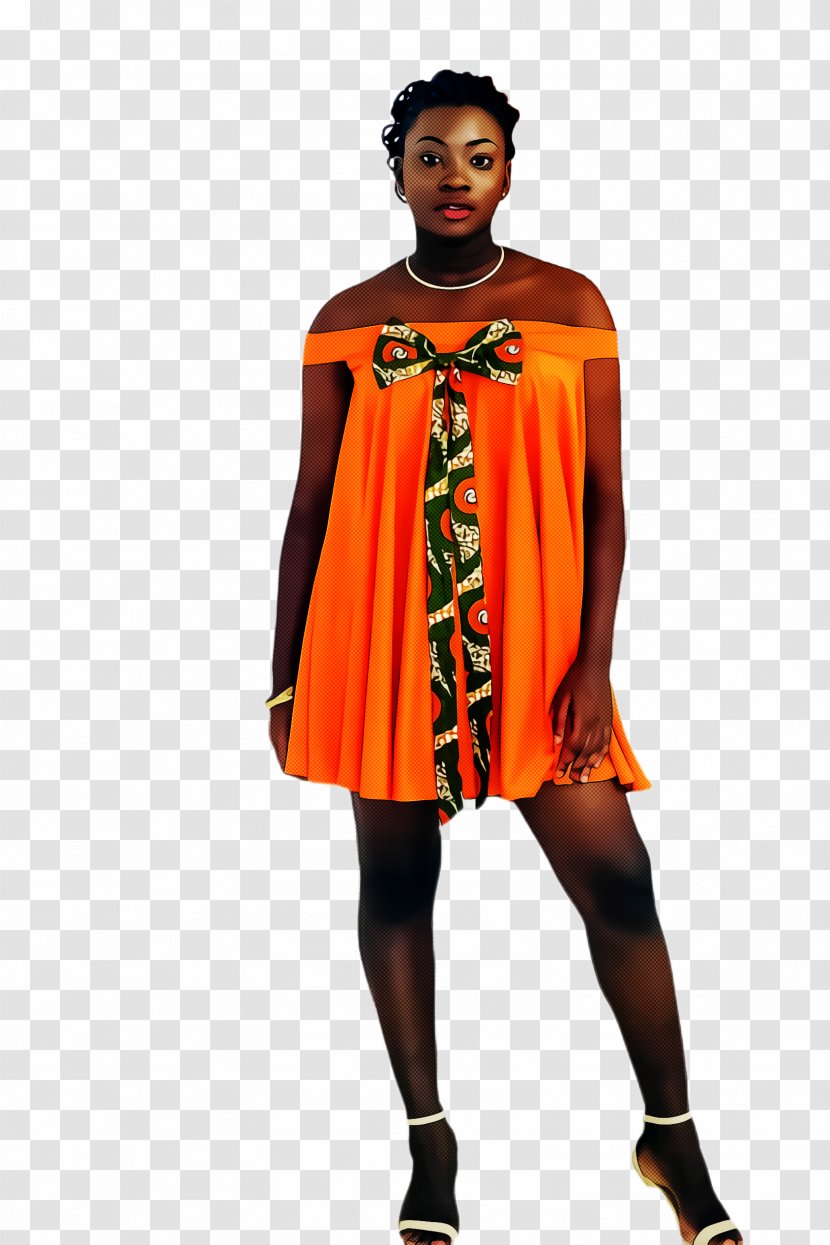 Orange - Costume - Neck Fashion Design Transparent PNG