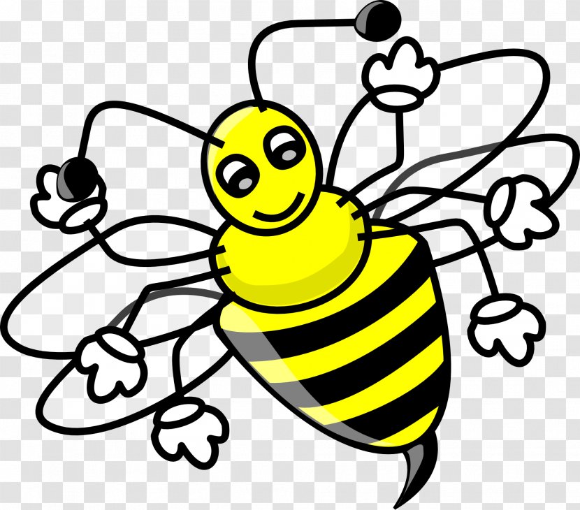 Bee Cartoon Clip Art Transparent PNG