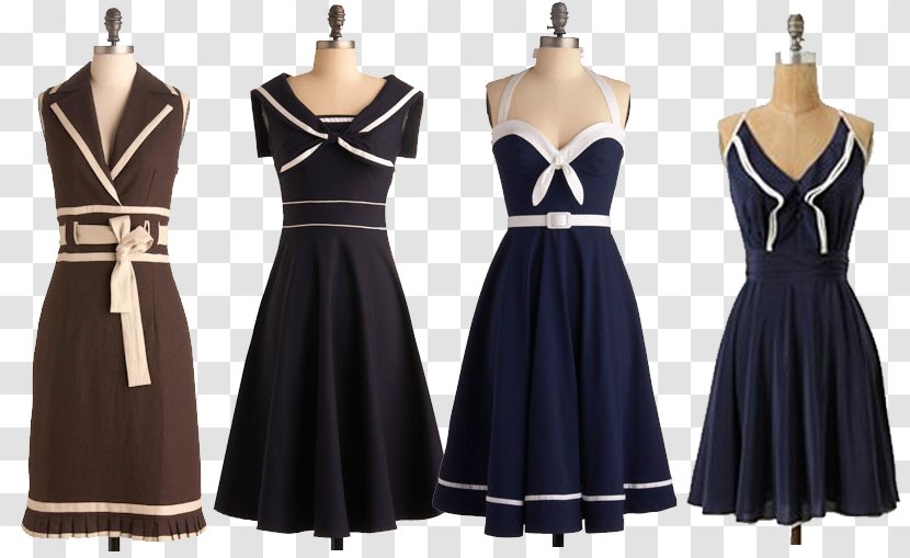 Little Black Dress Clothing Sailor Suit - Fashion Design Transparent PNG