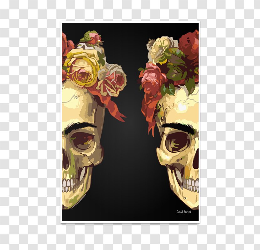 Skull Art Poster Printing Bone - FRIDA Transparent PNG