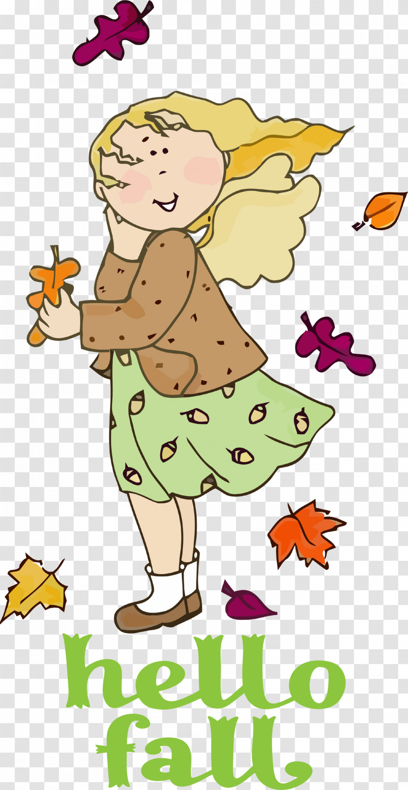 Hello Fall Fall Autumn Transparent PNG