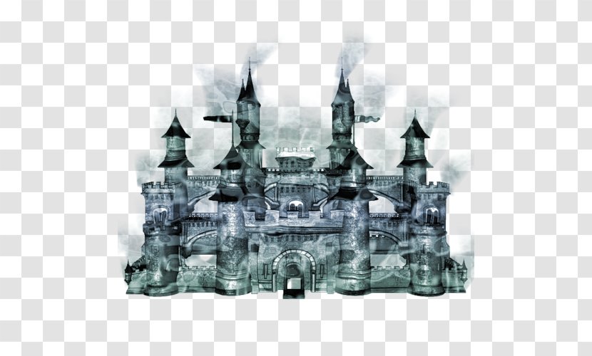 Image Painting Advertising Castle - Cartoon - Hand Painted Church Transparent PNG