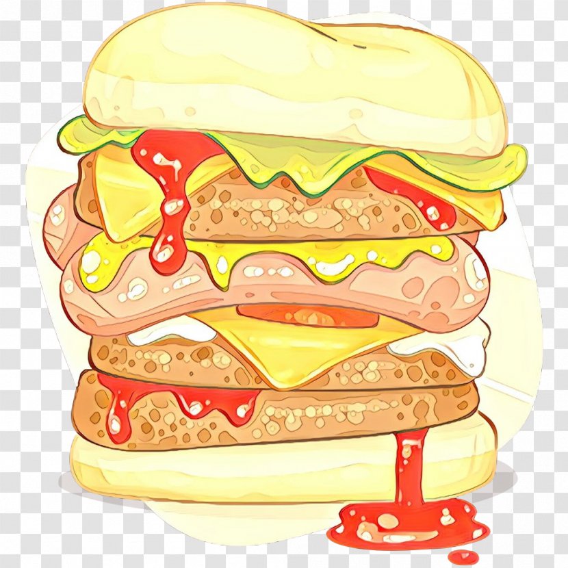 Junk Food Cartoon - Sandwich - Hamburger Finger Transparent PNG