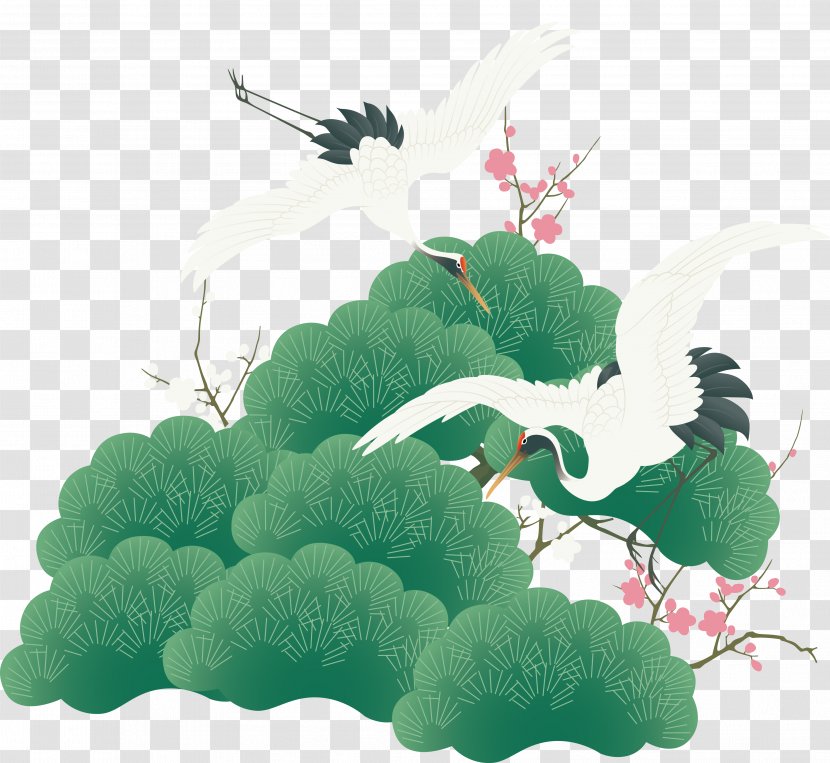 No Template Ga - Izumi Japanese Restaurant - Painting Crane Transparent PNG