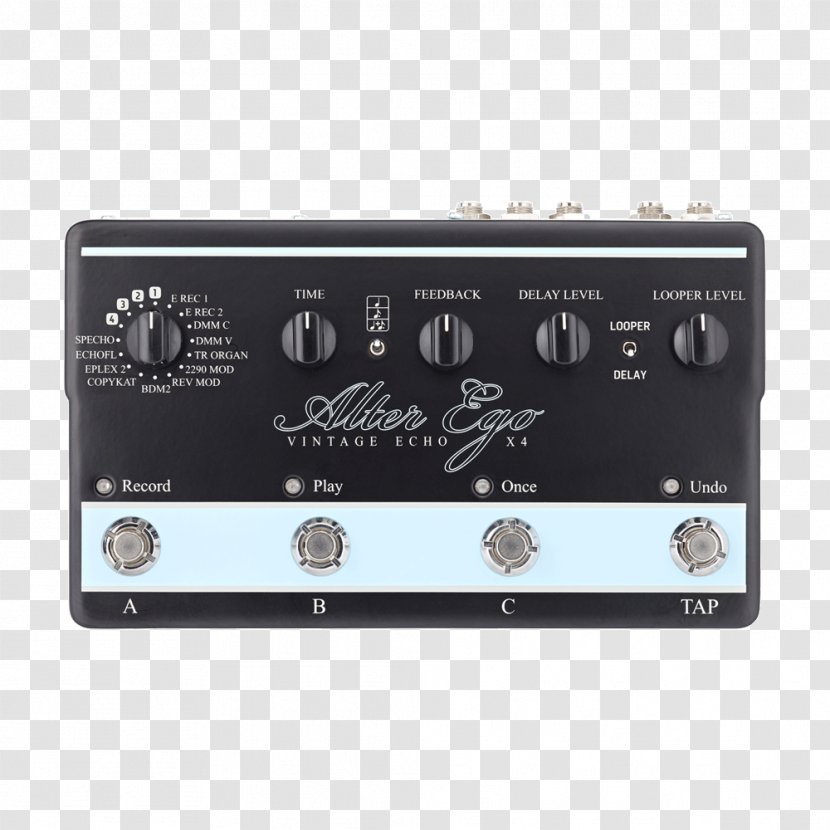 TC Electronic Alter Ego X4 Vintage Echo Effects Processors & Pedals Delay V2 - Boss Corporation - Guitar Transparent PNG