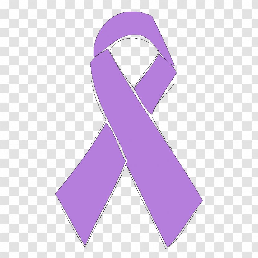 Awareness Ribbon Cancer Purple - Attention Deficit Hyperactivity Disorder Transparent PNG