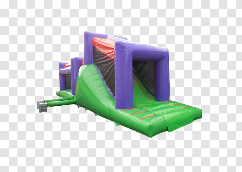 Inflatable Bouncers Castle Party Playground Slide - Obstacle Course Transparent PNG