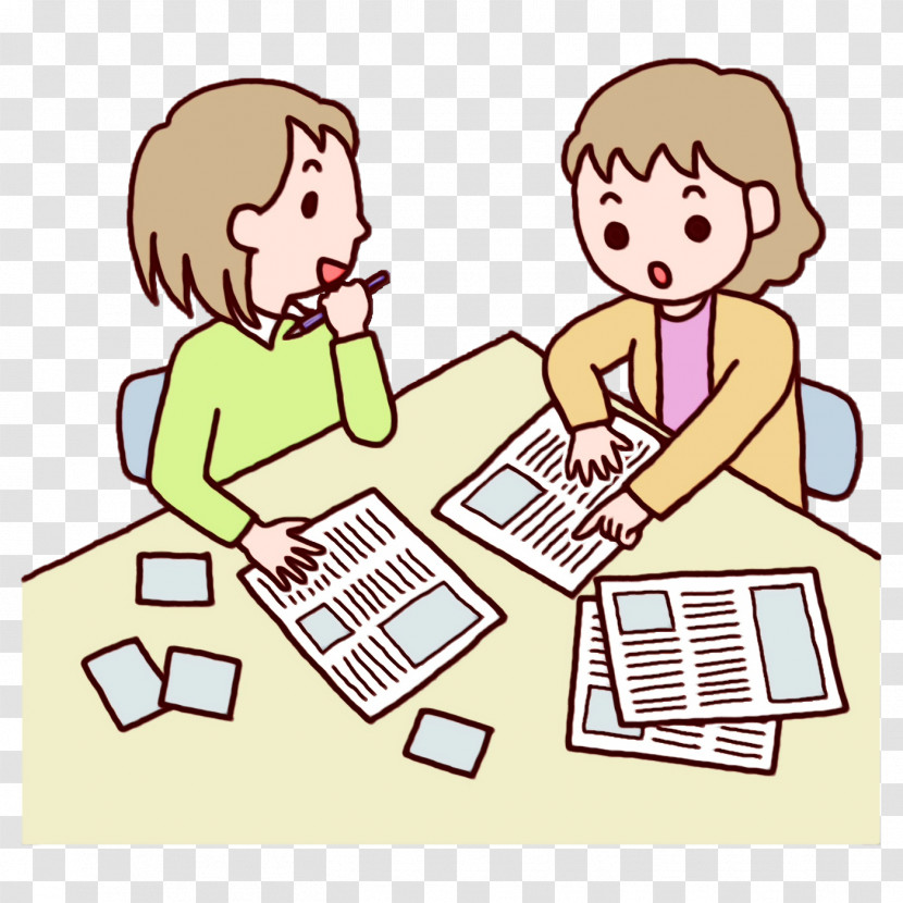 Cartoon Human Line Area Conversation Transparent PNG