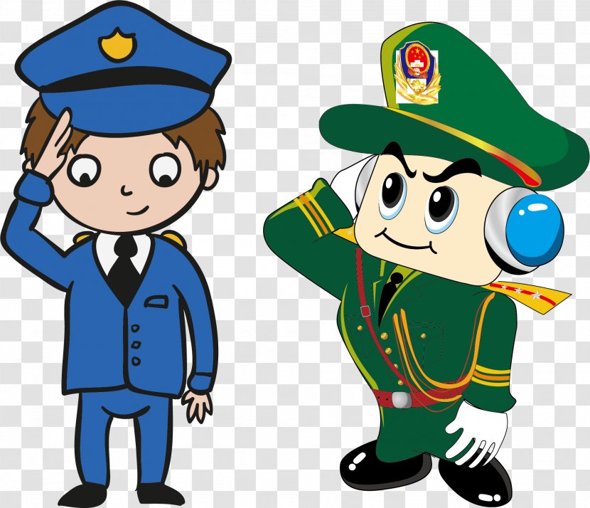 Police Officer Cartoon Peoples Of The Republic China - Map Alarm Transparent PNG