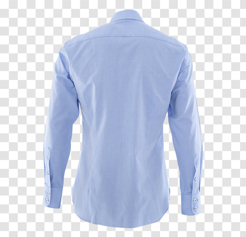 Dress Shirt Electric Blue Cobalt Collar - Wise Man Transparent PNG