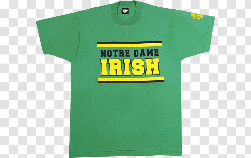 T-shirt Sleeveless Shirt Logo - Notre Dame Football Player Transparent PNG