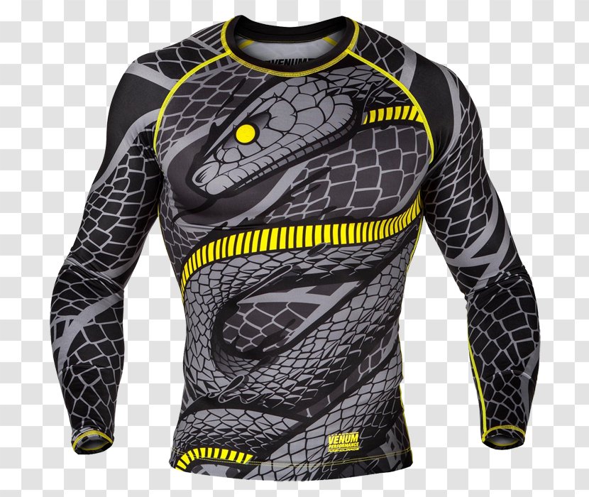 Rash Guard Venum Brazilian Jiu-jitsu Boxing Sleeve - Active Shirt Transparent PNG