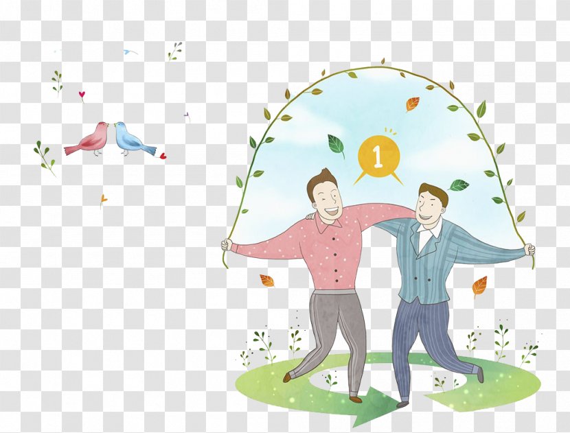 Skipping Rope Jumping - Two Men Jump Transparent PNG