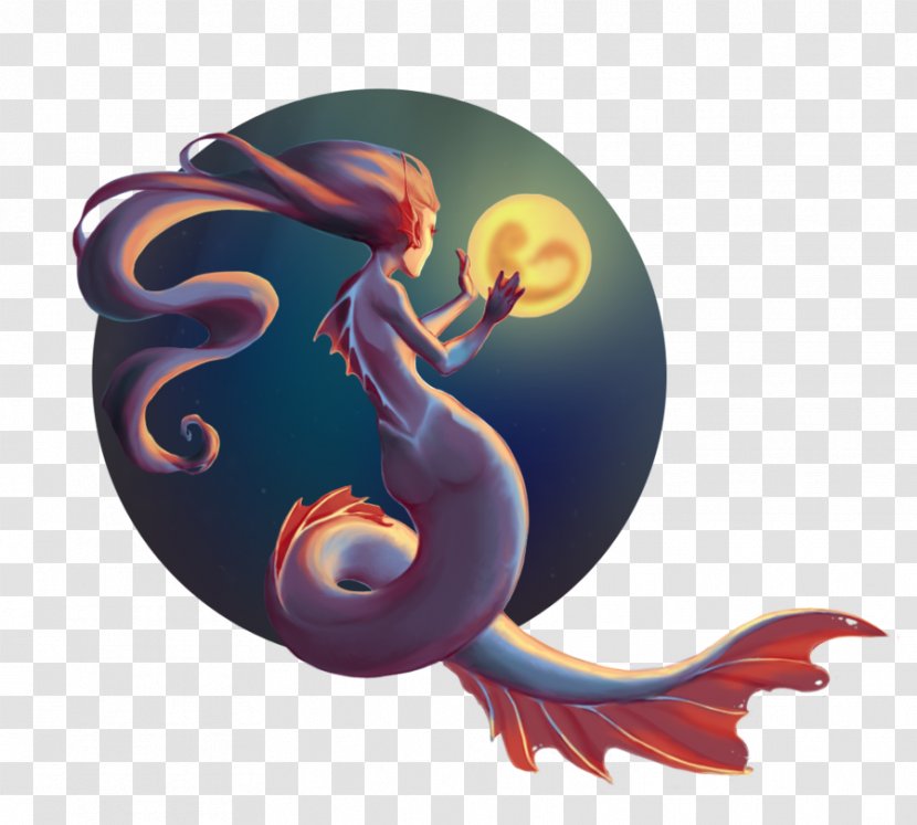 Drawing Painting Mermaid Art - Organism Transparent PNG