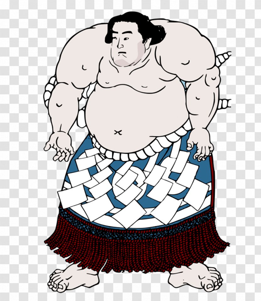 Sumo Wrestling Clip Art - Black And White - Japanese Disabilities Transparent PNG
