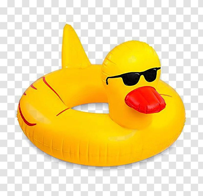 Rubber Duck Swimming Pool Toy Inflatable Transparent PNG