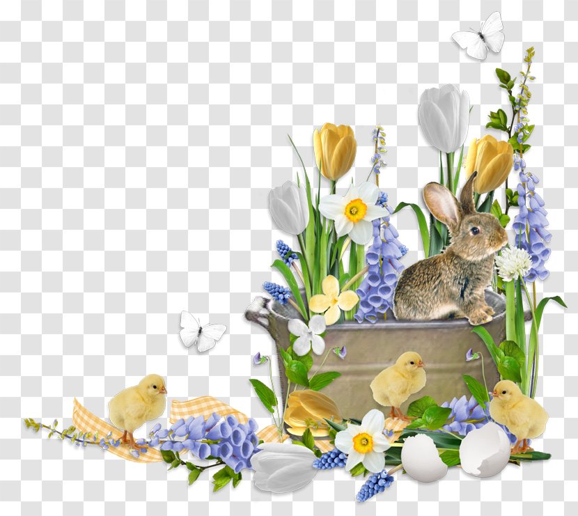 Easter Digital Scrapbooking Computer Cluster Montaldo Di Cosola - Floristry - Bunny Transparent PNG