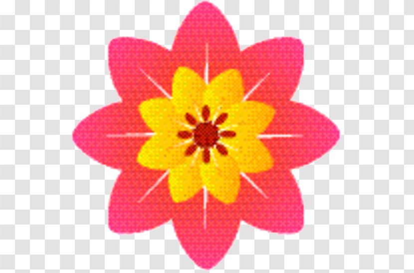 Pink Flower Cartoon - Royaltyfree - Herbaceous Plant Wildflower Transparent PNG