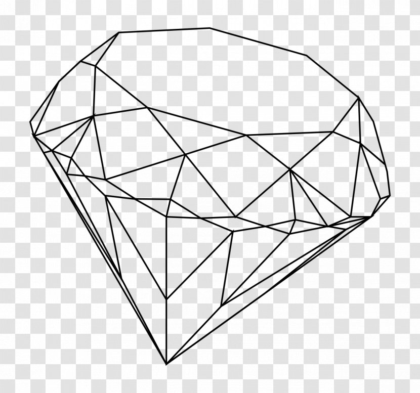 Drawing Line Art Diamond Clip - Artwork Transparent PNG