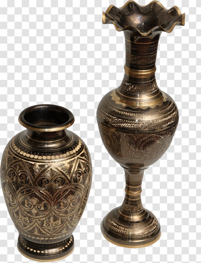 Brass Vase Metal Bronze Decorative Arts - Shopping Transparent PNG