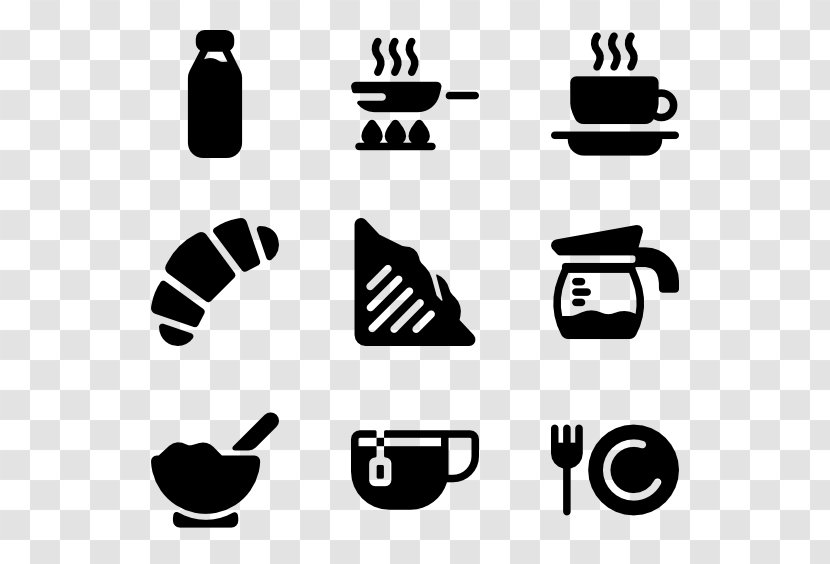 Clip Art - Monochrome Photography - Breakfast Vector Transparent PNG