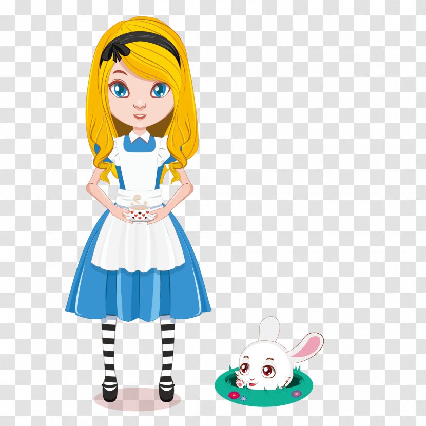 Alices Adventures In Wonderland White Rabbit Illustration - Silhouette - Vector Alice Transparent PNG