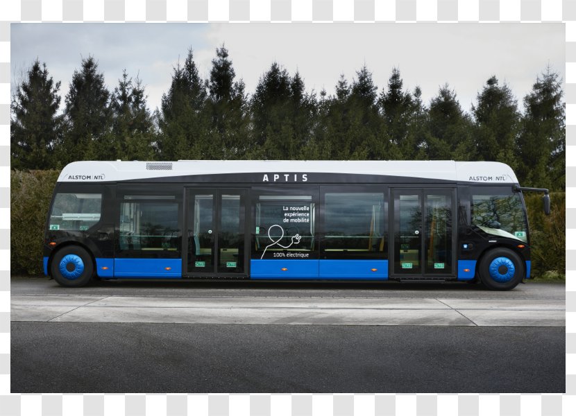 Electric Bus Vehicle Transport Trolley - Automotive Exterior Transparent PNG