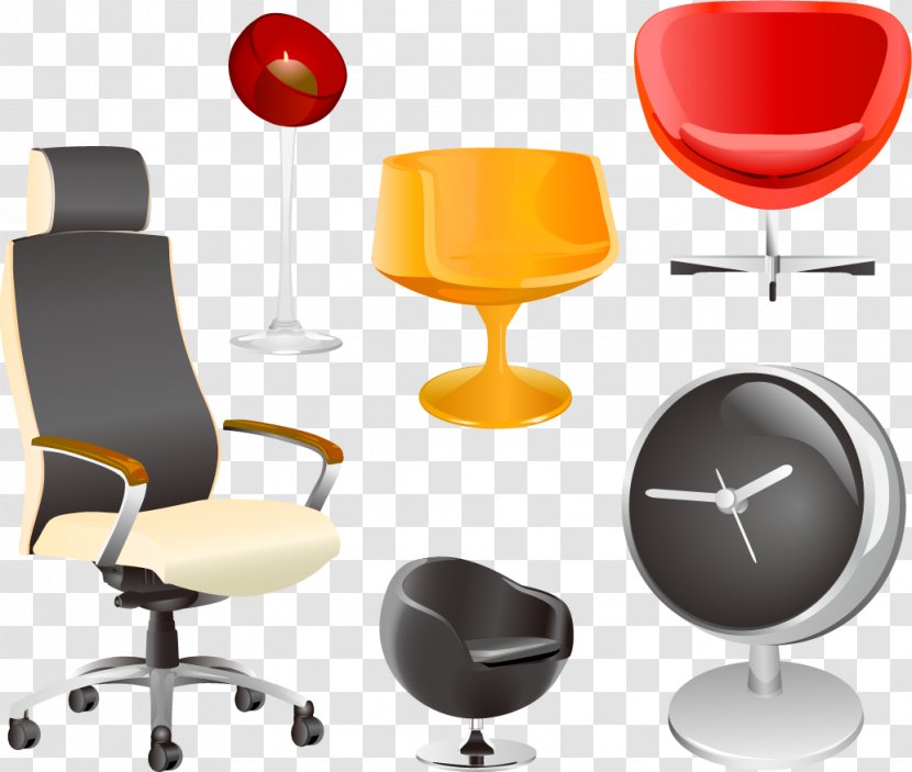 Furniture Chair Royalty-free Couch - Vector Collection Transparent PNG