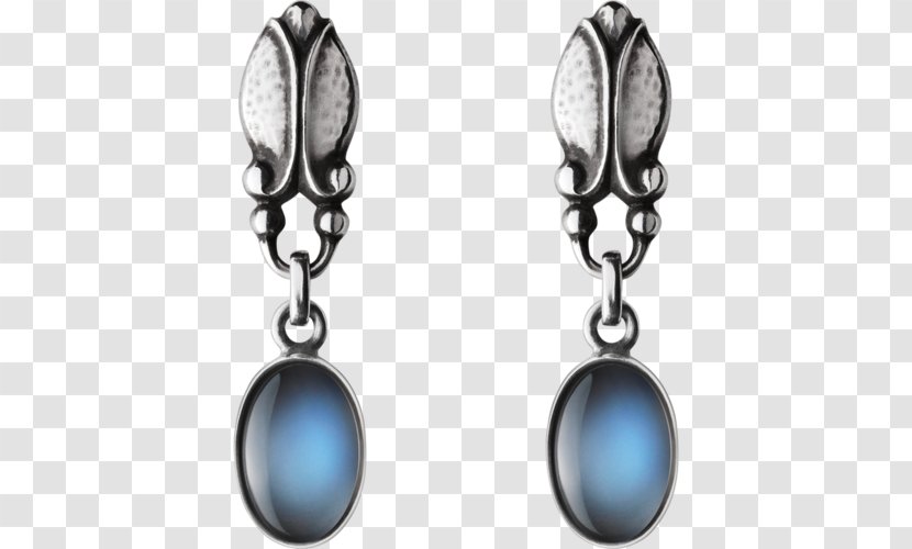 Earring Sterling Silver Moonstone Jewellery - Georg Jensen Transparent PNG