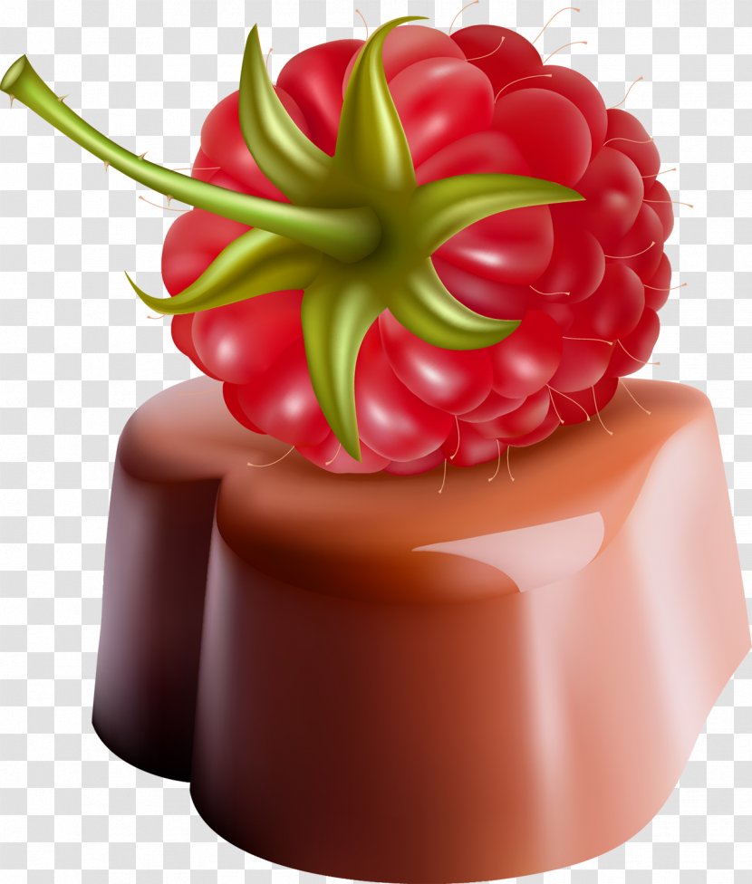 Red Raspberry Cupcake Clip Art Transparent PNG
