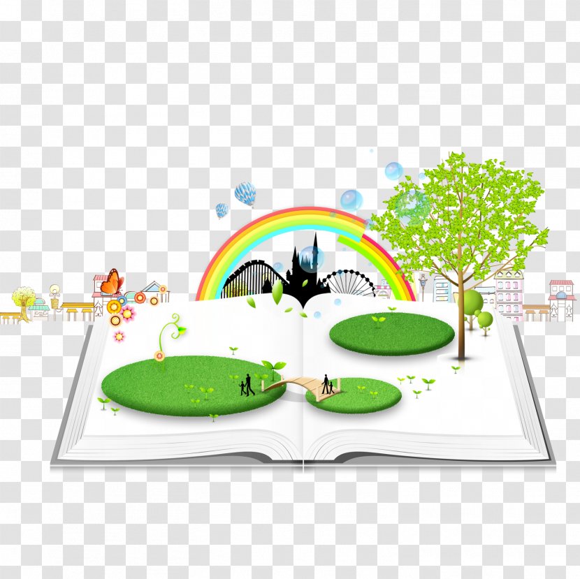 Cartoon Drawing - Architecture - Open The Book Transparent PNG