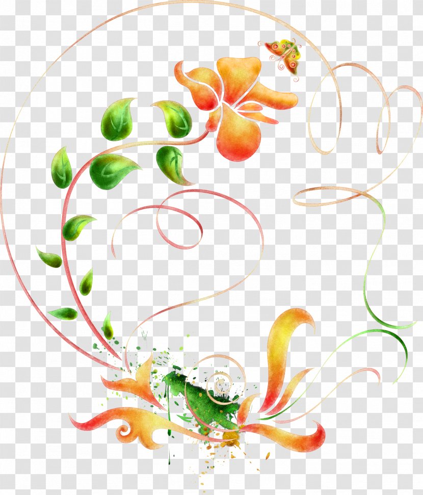 Floral Design Pattern - Produce - Background Image Transparent PNG