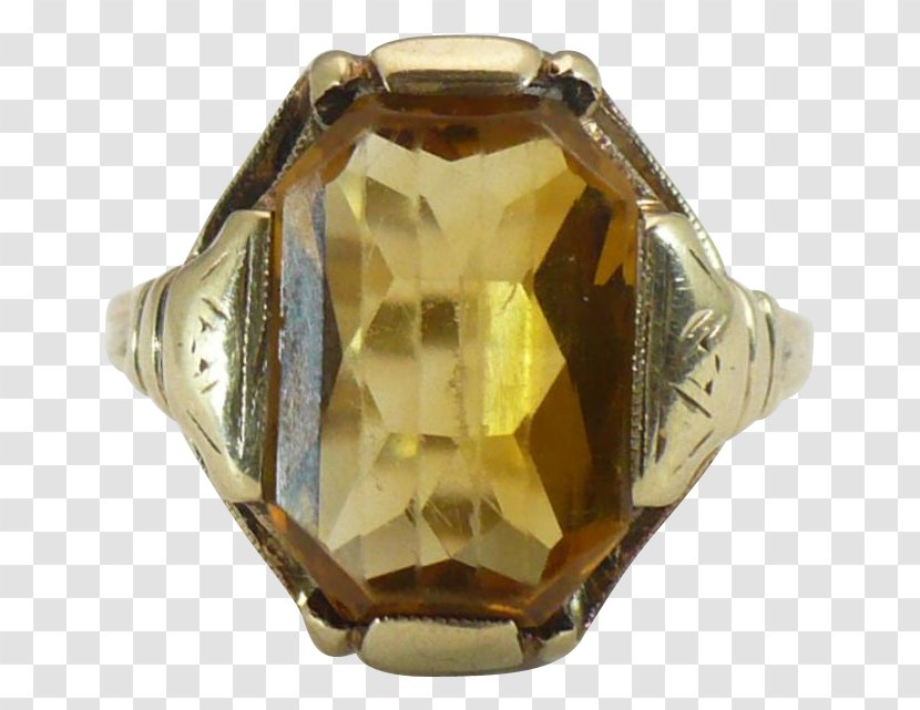 Ring Gold Jewellery Citrine Diamond - Jewelry Making Transparent PNG