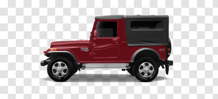 Jeep Wrangler CJ Mahindra Thar CRDe Car - Model Transparent PNG