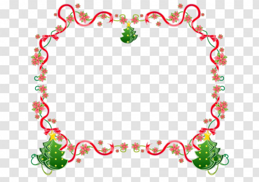 Santa Claus Candy Cane Vector Graphics Christmas Day Borders And Frames - Floral Design - Border Transparent PNG