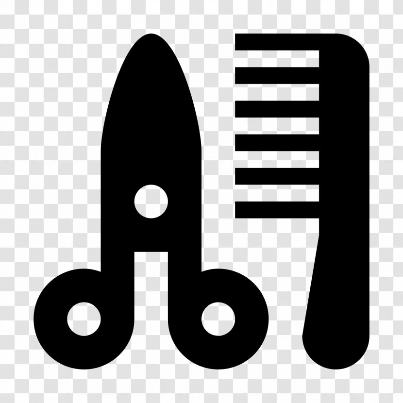 Barber Comb Font - Text - A Pair Of Scissors Transparent PNG